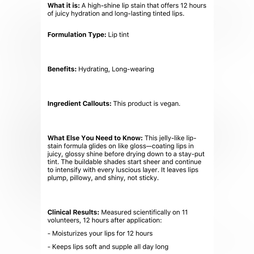 SEPHORA COLLECTION Totally Juicy Lip Tint in 02 Rose Syrup 5.5 mL Full Size - Picture 8 of 8